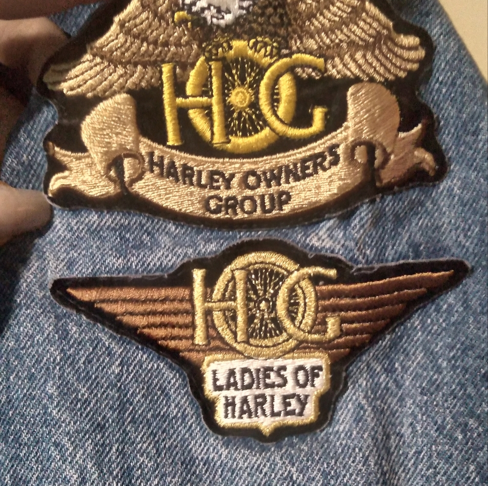 RARE "Harley Davidson" Patch Denim Jacket (one of a kind) - Picture 11 of 11